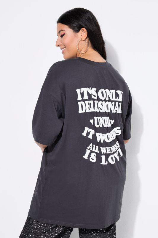 T-shirt oversize, message imprimé