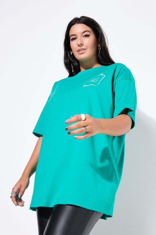 T-shirt oversize, imprimé wishlist