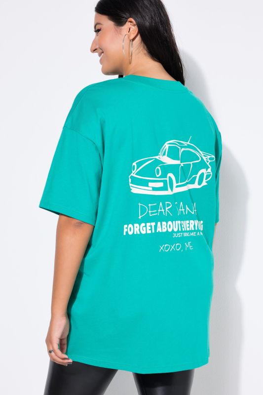 T-shirt oversize, imprimé wishlist