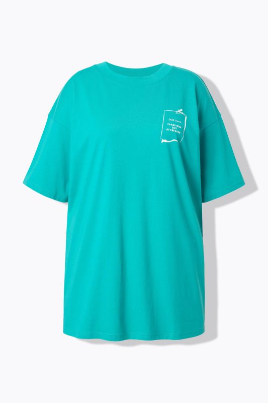 T-shirt oversize, imprimé wishlist