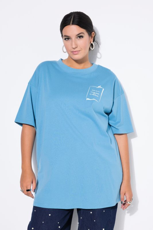 T-shirt oversize, imprimé wishlist