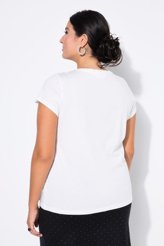 T-shirt coupe Slim Shape, imprimé cercle argenté