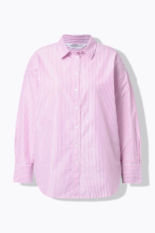 Chemisier oversize, rayures scintillantes