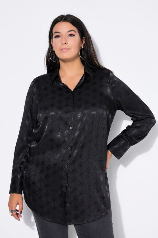 Chemisier coupe Wide Straight Shape, motif rayons