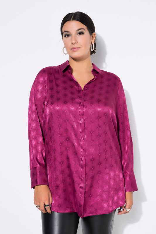 Chemisier coupe Wide Straight Shape, motif rayons