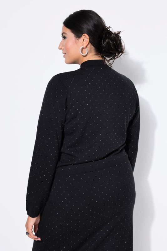 Pull coupe Boxy Shape, petites pierres scintillantes