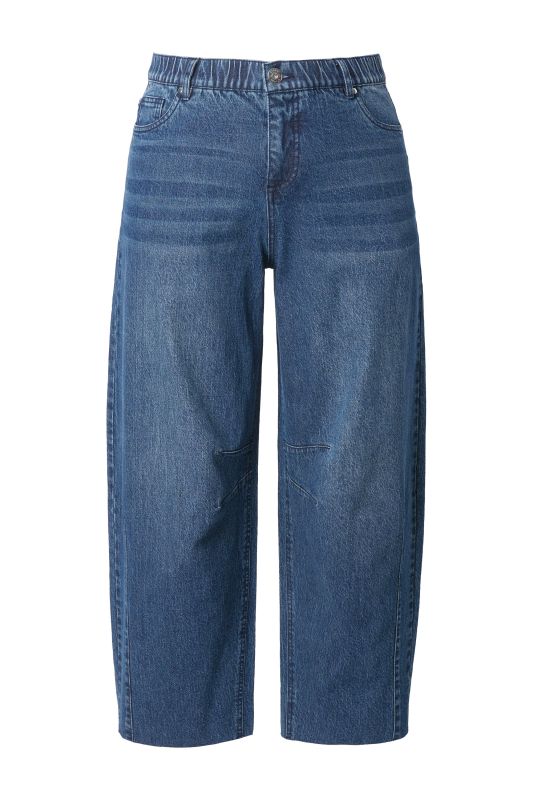 Jean Barrel 5 poches, coupe Wide Ballon Legs, taille haute