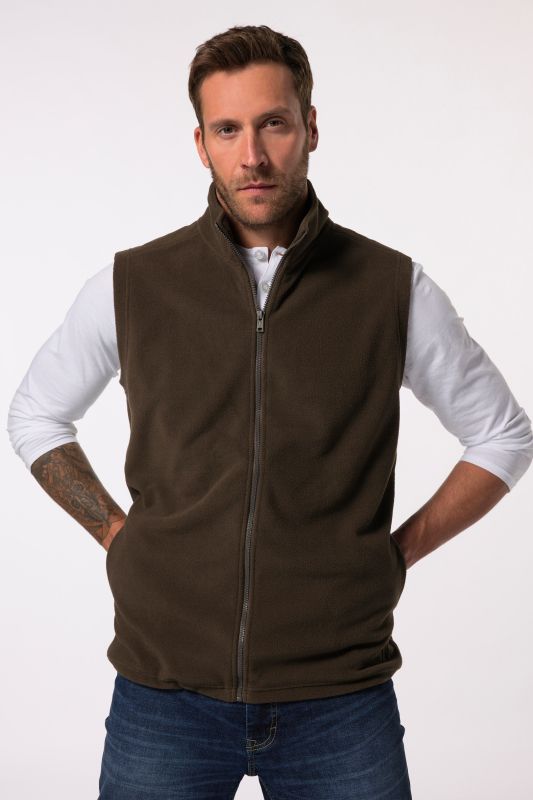 Gilet en polaire, col montant, collection Outdoor - jusqu'au 8 XL