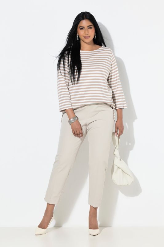 Pantalon 7/8 jambe étroite, taille élastique