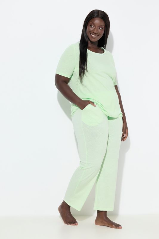 Pyjama deux pièces, pantalons à pois & T-shirt manches courtes