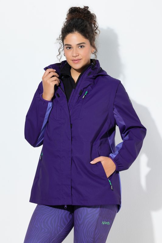 Veste technique 2-en-1 imperméable, manches amovibles