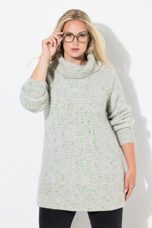 Pull à col roulé et manches longues