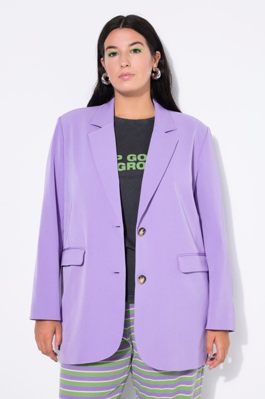 Blazer oversize, doublure léopard