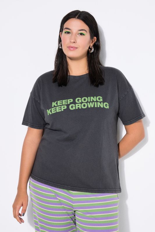 T-shirt oversize, avec message