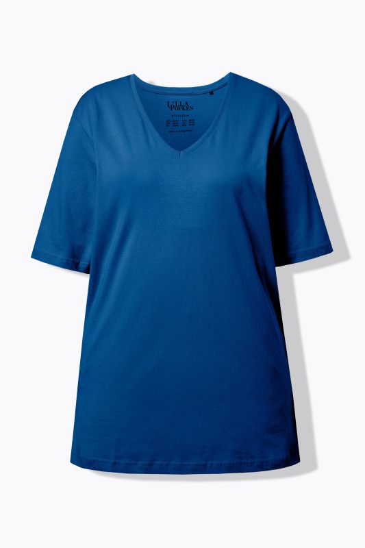 T-shirt coupe Relaxed Fit, décolleté en V et manches courtes
