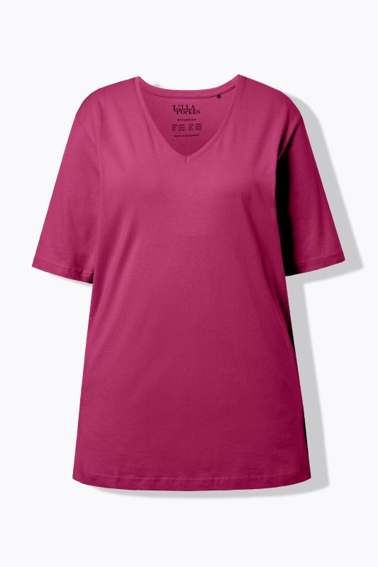 T-shirt coupe Relaxed Fit, décolleté en V et manches courtes