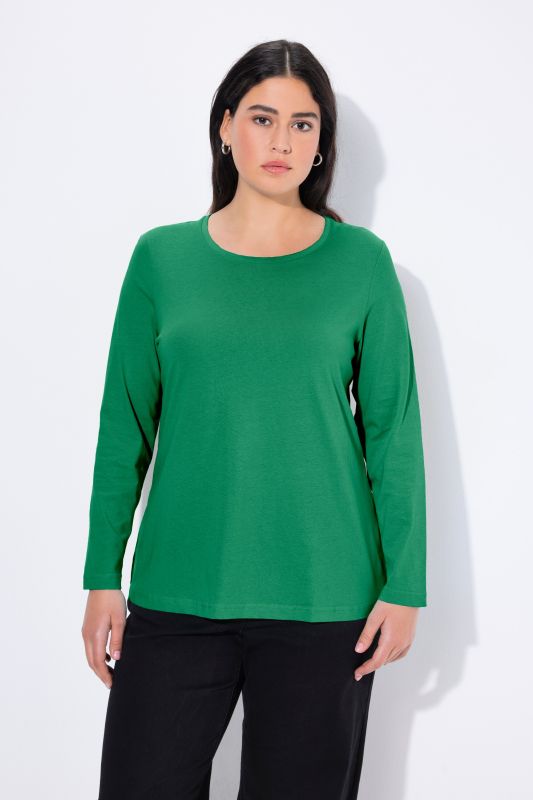 T-shirt Slim Fit, décolleté rond et manches longues