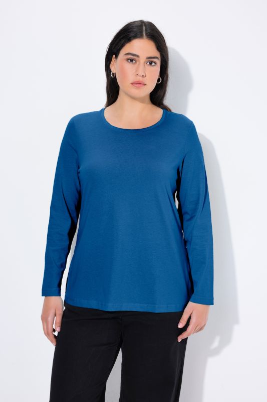 T-shirt Slim Fit, décolleté rond et manches longues