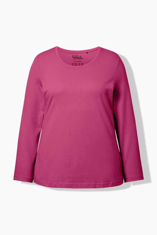 T-shirt Slim Fit, décolleté rond et manches longues