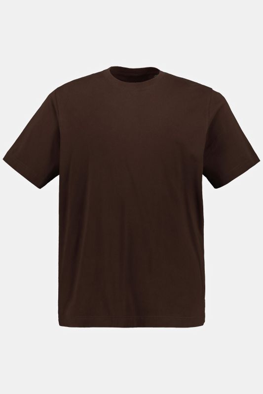 T-shirt Basic en coton peigné, col rond - jusqu'au 8 XL