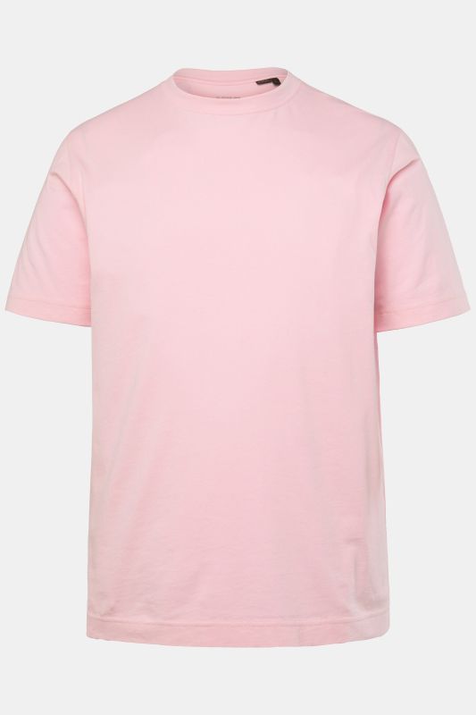T-shirt Basic en coton peigné, col rond - jusqu'au 8 XL