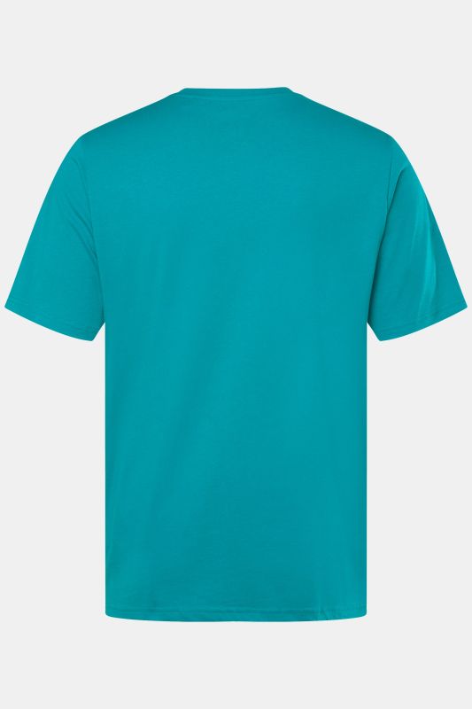 T-shirt Henley, collection Basic. Manches courtes et patte de boutonnage