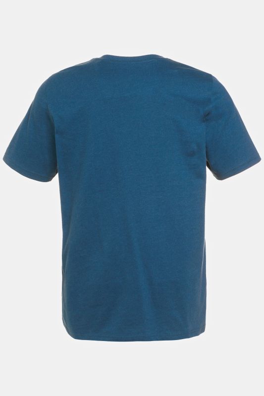 T-shirt Henley, collection Basic. Manches courtes et patte de boutonnage