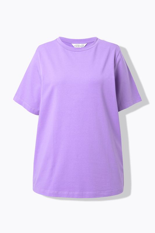 T-shirt long à col rond et manches courtes