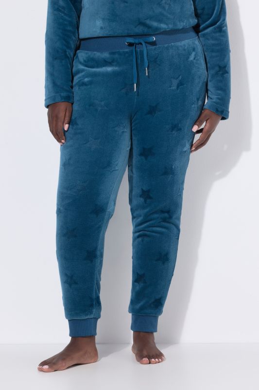 Pantalon homewear, étoiles texturées