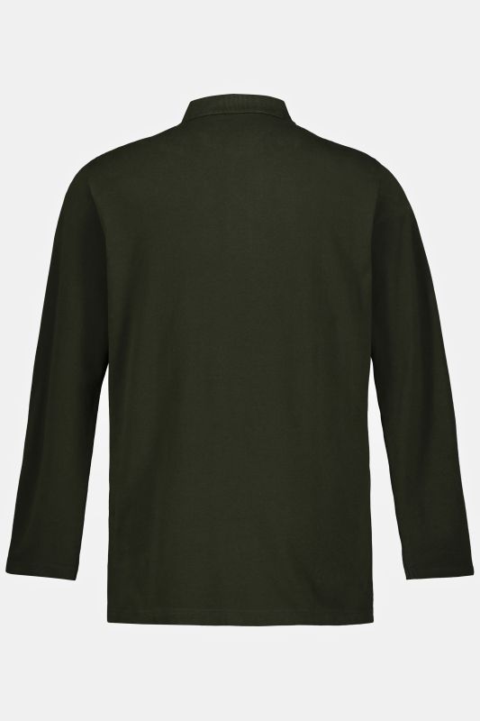 Polo JP 1880 en piqué, manches longues, collection Basic - jusqu'au 8 XL