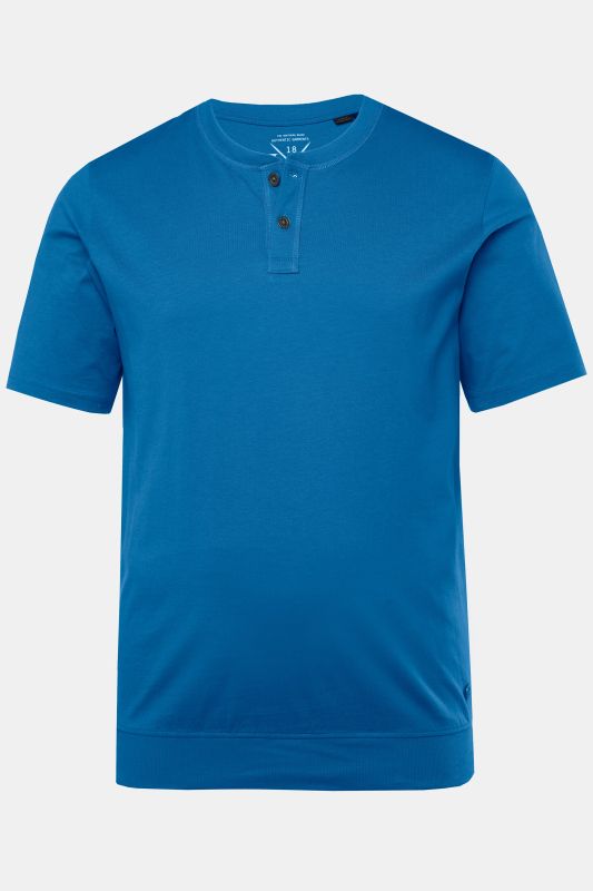 T-shirt Henley JP 1880, ventre confort, manches courtes et col rond - jusqu'au 8 XL