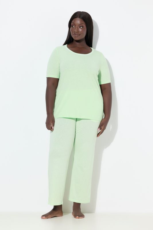 Pyjama deux pièces, pantalons à pois & T-shirt manches courtes