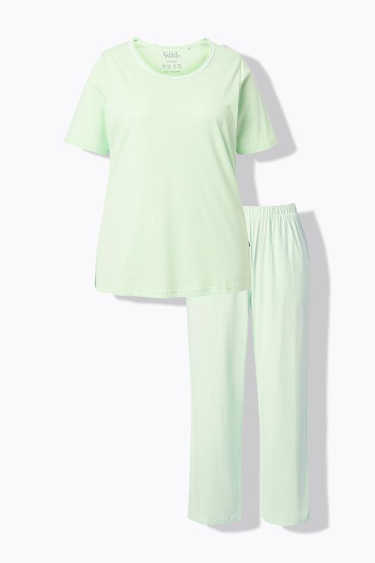 Pyjama deux pièces, pantalons à pois & T-shirt manches courtes