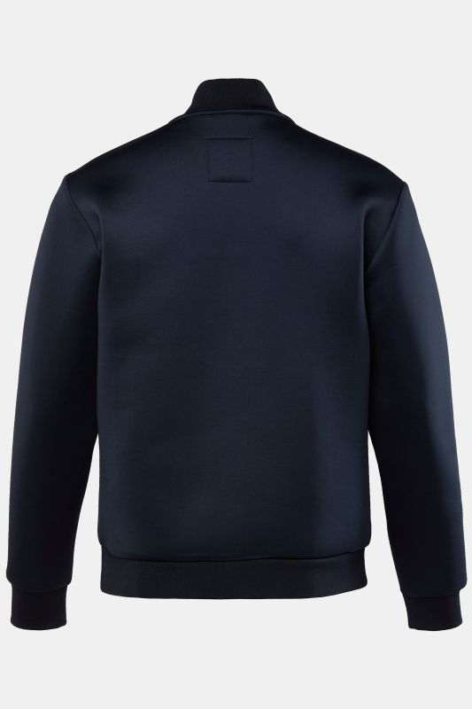 Veste en tissu cuba, col esprit blouson Teddy américain, fermeture à glissière