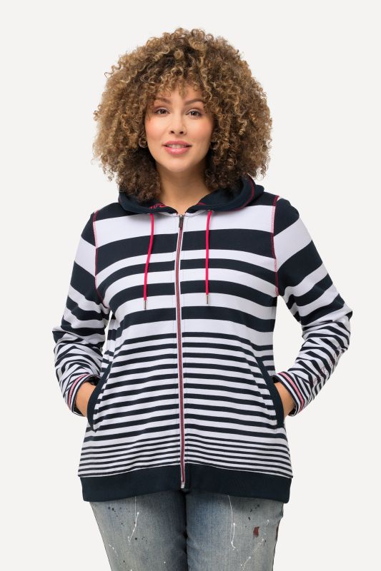 Veste à capuche, imprimé LOVE, coutures fantaisie