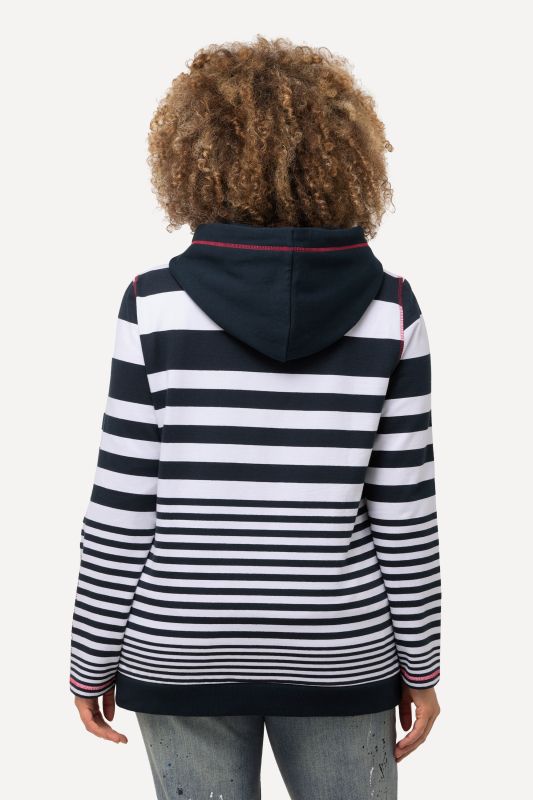 Veste à capuche, imprimé LOVE, coutures fantaisie