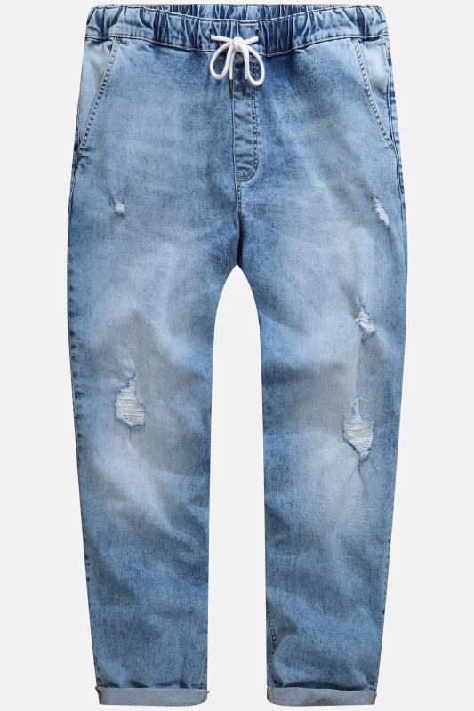 Jean STHUGE avec technologie FLEXLASTIC®. Denim au look destroy vintage. Jusqu'au 8 XL