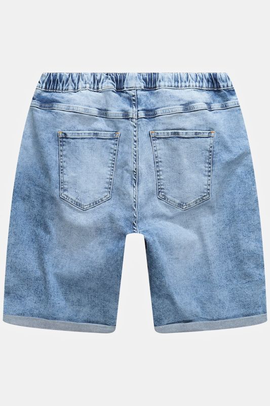 Bermuda en jean STHUGE, technologie FLEXLASTIC®. Denim à look destroy. Jusqu'au 8XL.