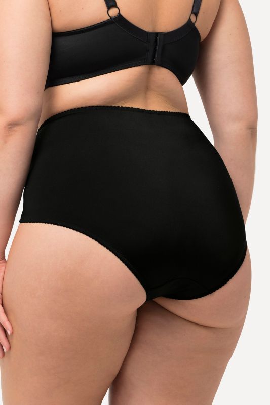 Culotte maxi en microfibre, dentelle sur les côtés