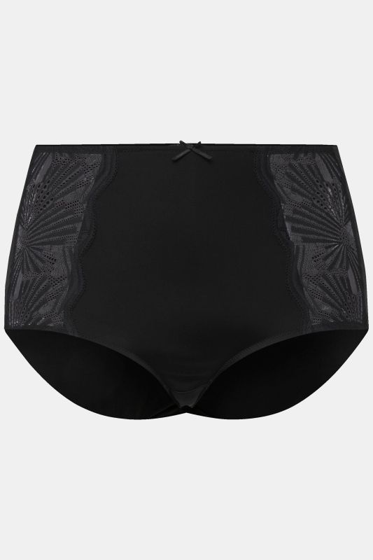 Culotte maxi en microfibre, dentelle sur les côtés