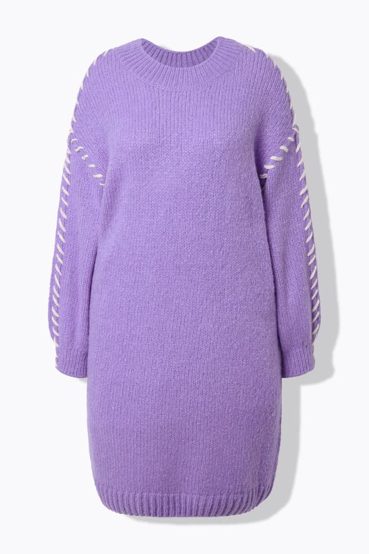 Robe en maille oversize, coutures fantaisie