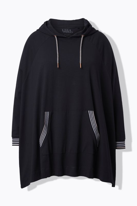 Poncho d'intérieur oversize, capuche et manches longues