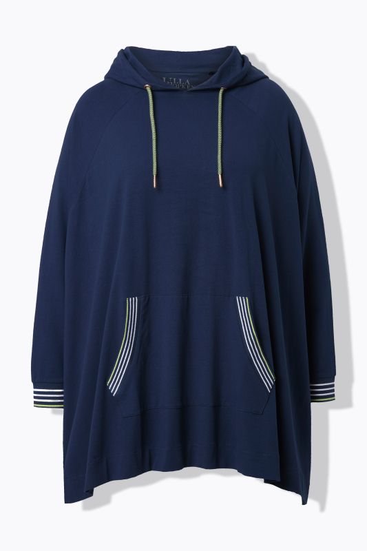 Poncho d'intérieur oversize, capuche et manches longues