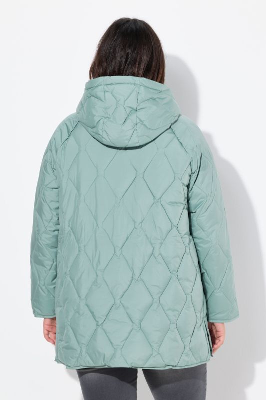 Longue veste matelassée HYPRAR, tissu déperlant, fermeture éclair à double curseur