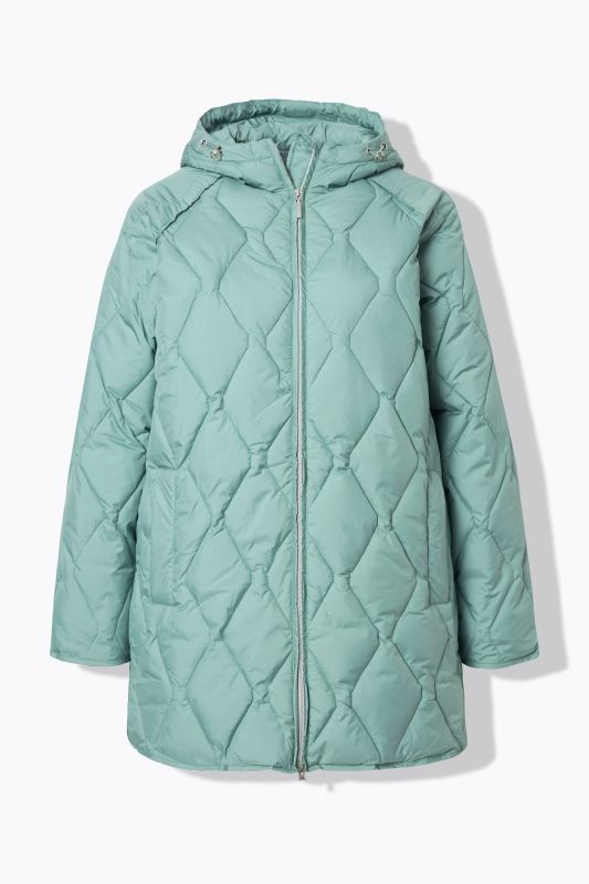 Longue veste matelassée HYPRAR, tissu déperlant, fermeture éclair à double curseur