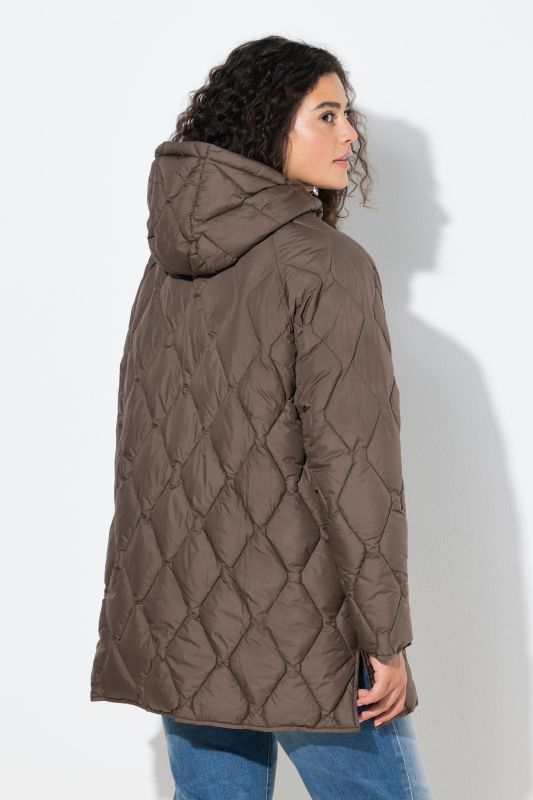 Longue veste matelassée HYPRAR, tissu déperlant, fermeture éclair à double curseur