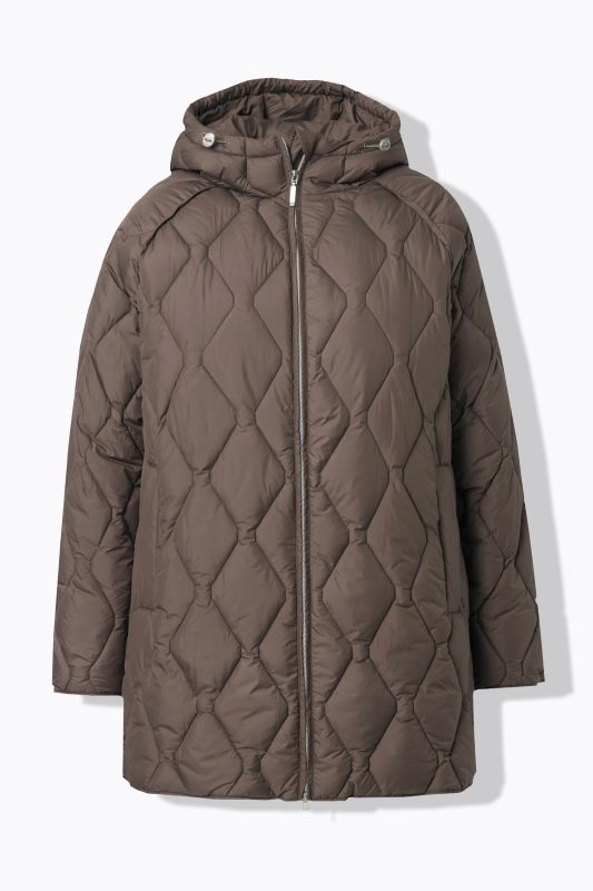 Longue veste matelassée HYPRAR, tissu déperlant, fermeture éclair à double curseur