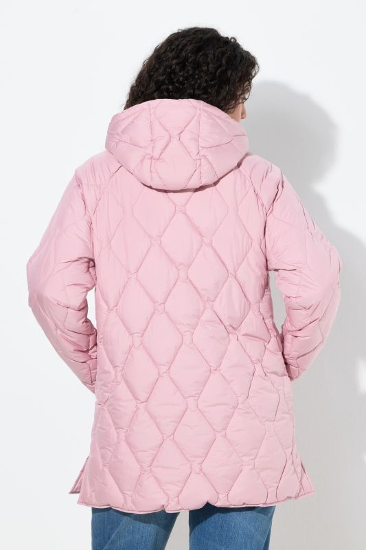 Longue veste matelassée HYPRAR, tissu déperlant, fermeture éclair à double curseur