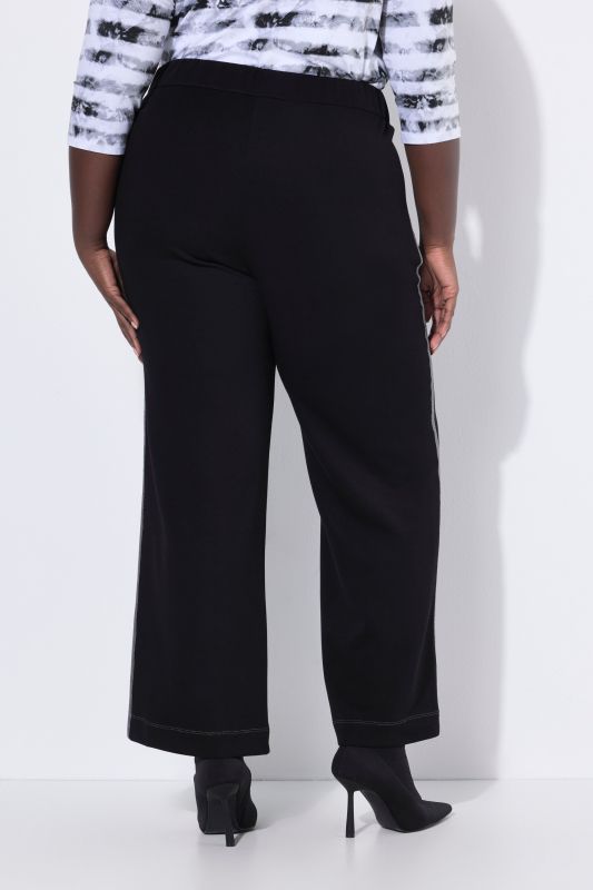 Pantalon de jogging Rose, jambe large et bande fantaisie scintillante