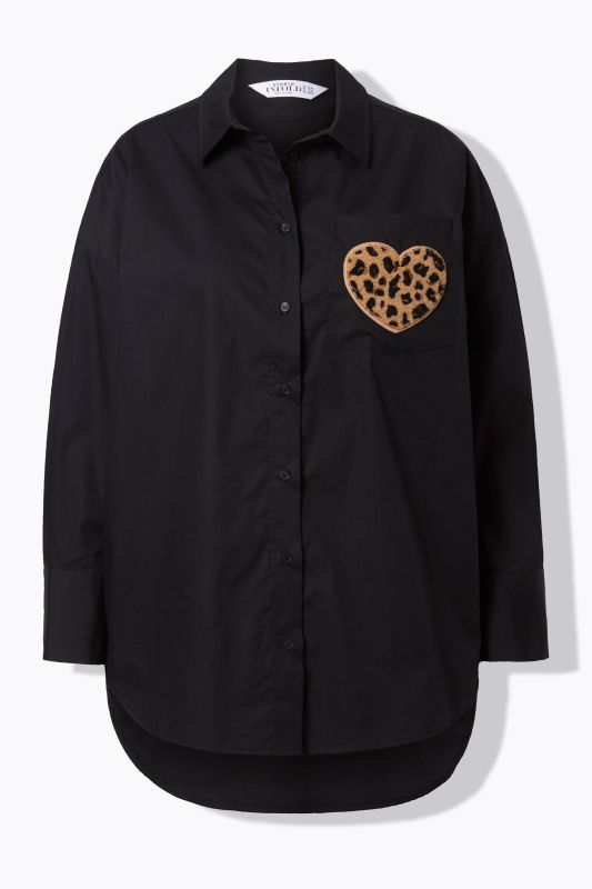 Chemisier oversize, imprimé dans le dos